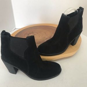Crown Vintage Leather Slip On Ankle Booties